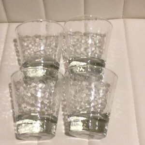 NWT Set of Four Pier 1  Clear Glass Tumblers